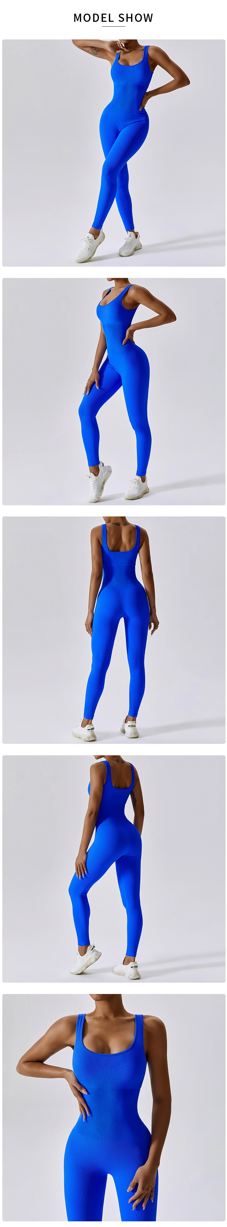 Clt6848 Spring European-American Seamless One-Piece Yoga Suit Dance Tight Fit Exercise Stretch Bodysuit