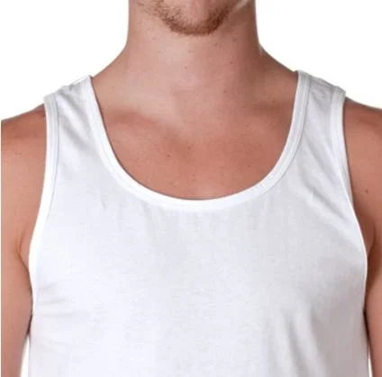 Am-04 Men′s Cotton Tank Tops Sleeveless Casual Classic Outside Wear T-Shirts Sport Running Vest
