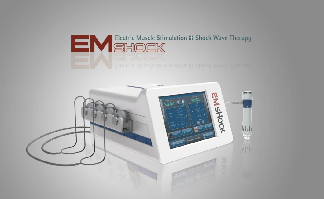 Newest EMS Muscle Stimulation+Electromagnetic Shockwave Treatment Therapy Machine