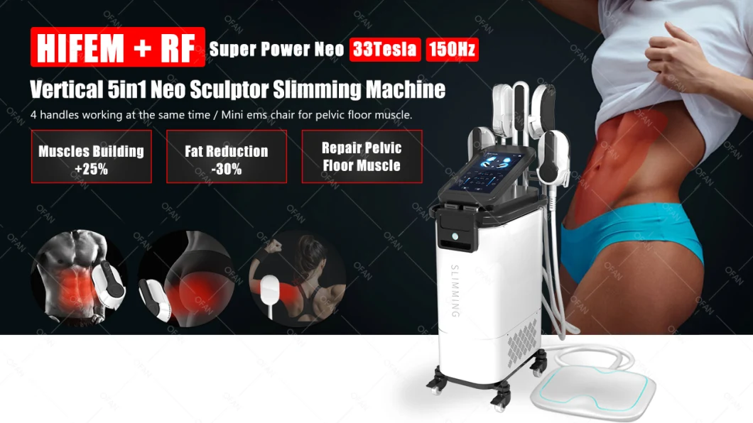 Ofan Body Shaping Slimming Devices Dissolve Electromagnet Muscle Build Neo EMS Slim Machine