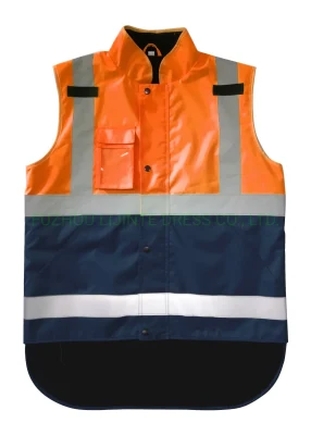 Prodotti per la sicurezza Gilet di sicurezza riflettente per abbigliamento da lavoro reversibile ad alta visibilità per uomo